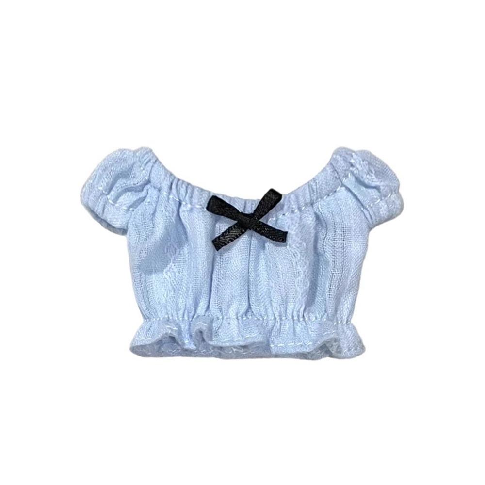 Повседневная одежда Милая Джинсовая юбка с разрезом Ручная работа Модные Топы с бантом Одежда Игрушки для детей Аксессуары для DIY для кукол Blythe ob24