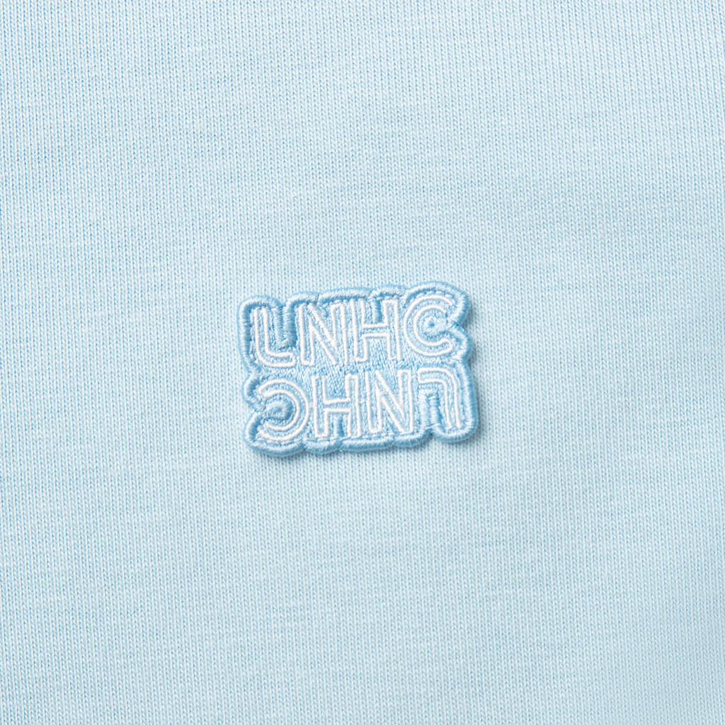 Li-Ning Удобная Повседневная Простая Свободная Футболка с Круглым Вырезом и Коротким Рукавом Женские Топы Яркий Весенне-Голубой AHSV286-2