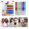 1 комплект разноцветных крючков для вязания, спицы, стежки, набор инструментов для рукоделия с коробкой