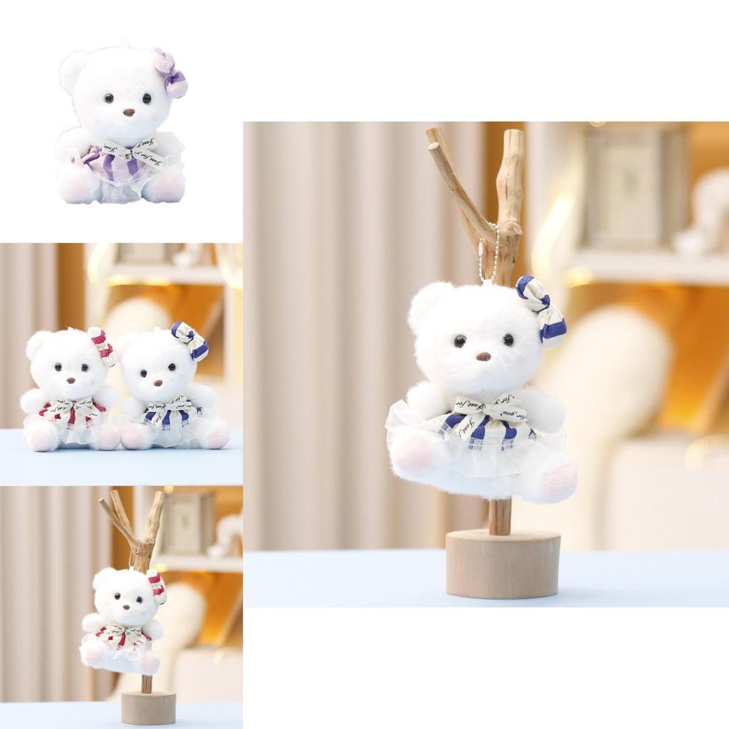 Plush Bear Toy Cute Doll For Girls Bag Pendant Gift Accessory