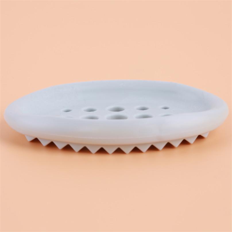 Мыльница со сливными отверстиями, ванная комната, силиконовый контейнер для хранения, подходит для мыла, зубных щеток, современный минималистичный поднос