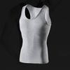 Men Summer Sport Vest O-Neck Sleeveless Fitness Vest Slim Fit Solid Color Tank Top Stretchy Pullover Tops Streetwear