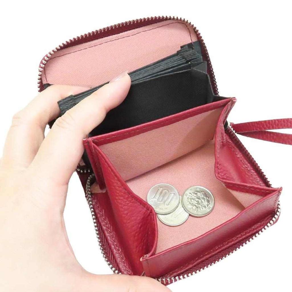 Moomin Little My Genuine Leather Card Pouch Red