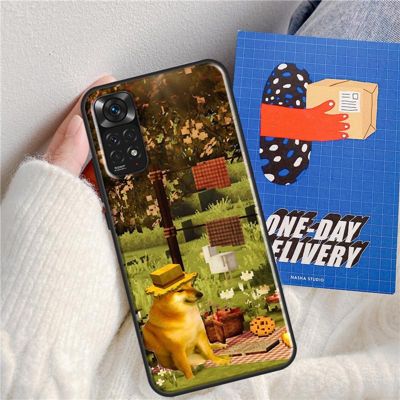 Doge Meme Cheems Case For Xiaomi Redmi Note 12 11 9 8 10 Pro Note 12S 11S 9S 10S Cover For Redmi 12C 9C 10C