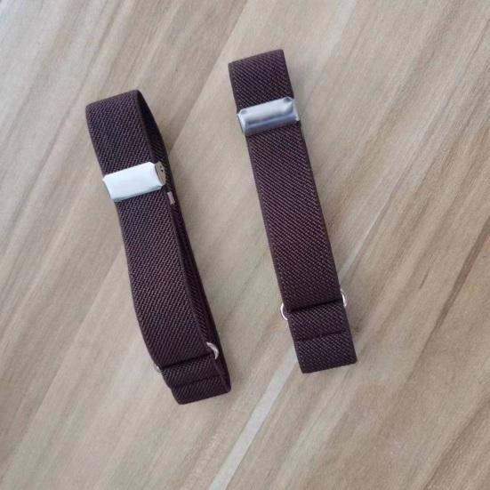 1 Pair Unisex Armband Adjustable 2CM Width Solid Contrast Leg Strap Elastic Shirt Sleeve Holder Arm Cuffs Bands Party Daily Clothing Accessories