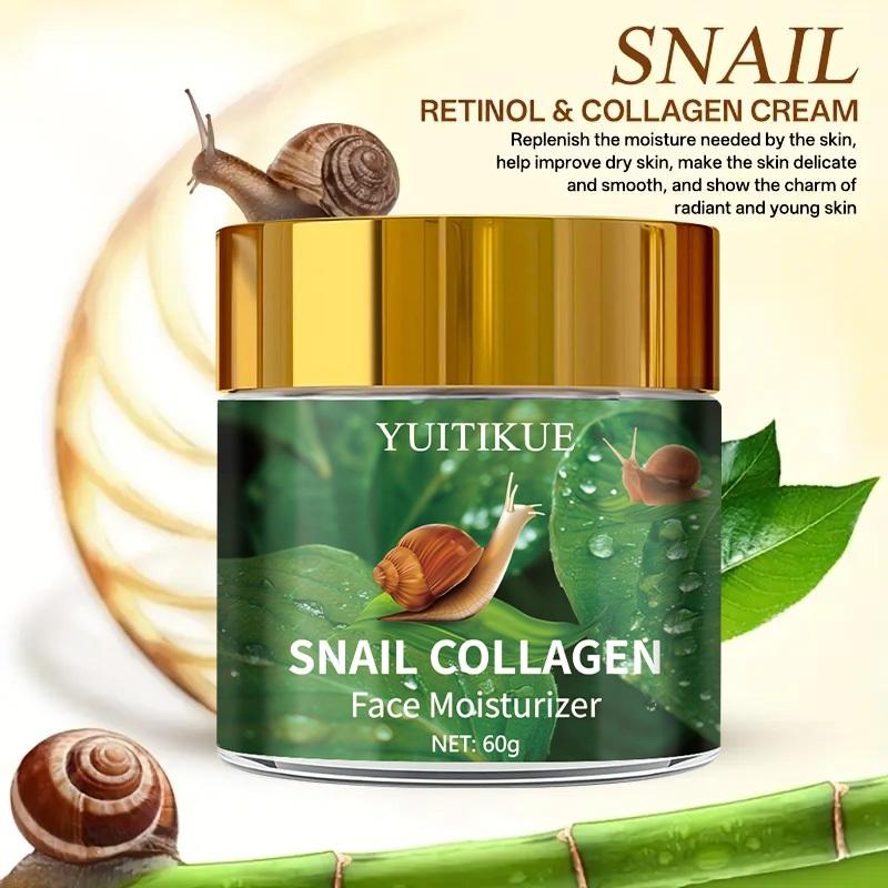 96% Snail Mucin Cream 60g - Retinol & Collagen, Lift & Moisturize, Reduce Wrinkles, Smooth & Firm Skin, Fast Results