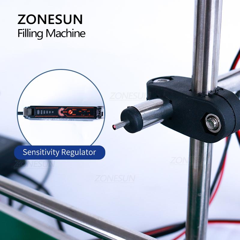 ZONESUN ZS-DTDP160A Automatic Filling Machine With Conveyor For Liquid Juice Essence Sample Astringent