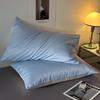 Summer Solid Color Ice Silk Pillowcase One Pair of Household Single Pillowcases 48x74cm Pillow Core Cover