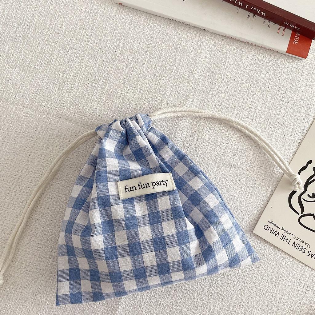 Card Pouch Drawstring Handheld Small Bag Drawstring Coin Purse Cotton Cotton Drawstring Pouch For Toiletries Storage Daily Phone