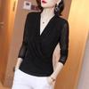 Mesh Top for Women, Four Seasons, Spring and Autumn, New Style, New Style, Base Shirt, Women's Fashionable Small Shirt, Short T-shirt