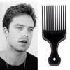 Черная вилка расческа с широкими зубьями расческа-пик для кудрявых афро вставки расчески для волос женщины/мужчины
