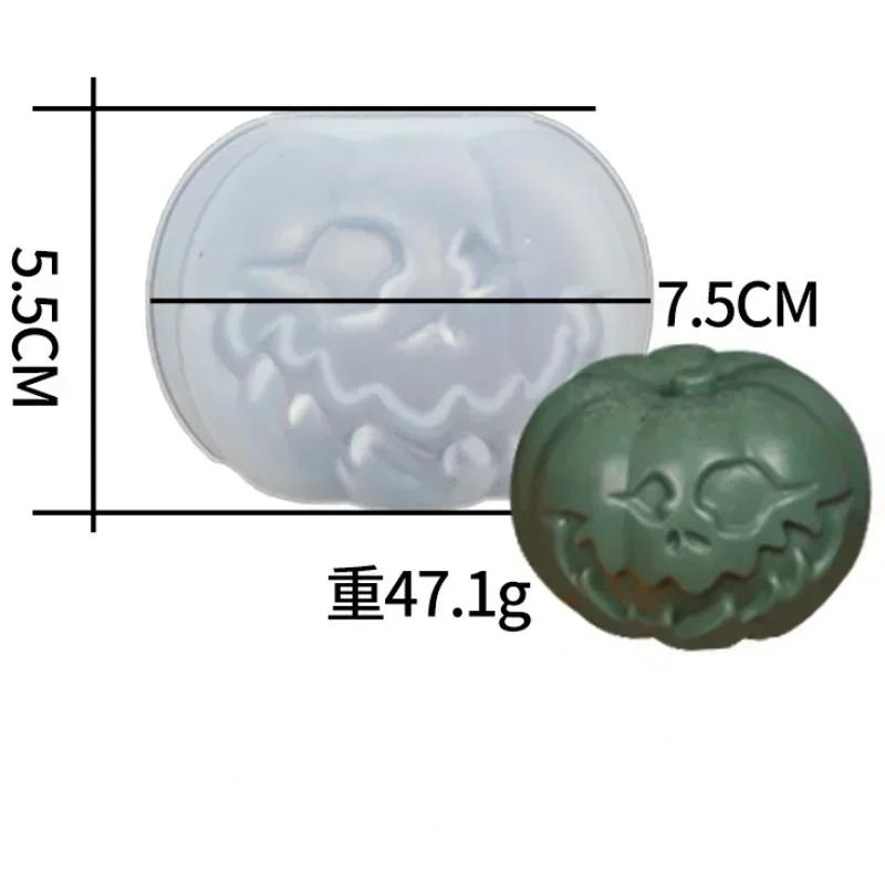 Halloween Creative Handmade Pumpkin Candle Silicone Mold DIY Candle Making Soap Resin Chocolate Beeswax Mold Christmas Gifts