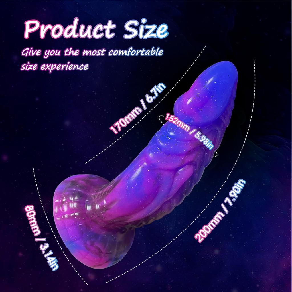 Огромный светящийся анальный монстр дилдо для женщин и мужчин, животный пенис на присоске, стимуляция простаты и влагалища, секс-игрушки для взрослых, для пар, секс-шоп
