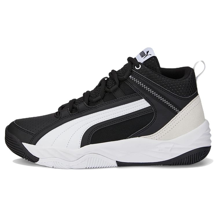 Puma Унисекс REBOUND Future Evo Core Высокие Ретро Баскетбольные Кроссовки Черно-Белые 386379-01