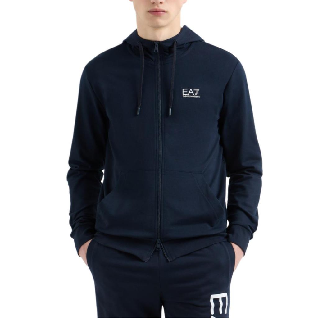 Emporio Armani logo-print zip-up hoodie 7M000568-AF13512-MB149