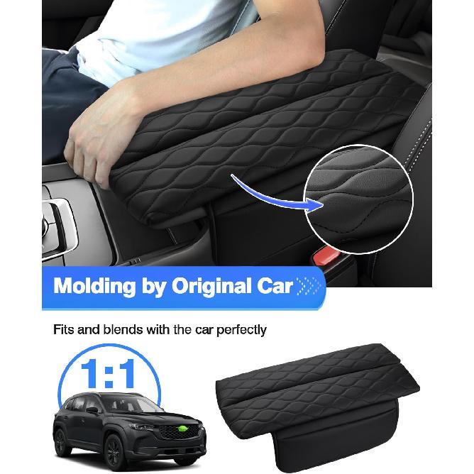 Накладка на центральную консоль Autorder для 2023 2024 2025 Mazda CX-50 CX50 Аксессуары Чехол на подлокотник Кожаная подушка подлокотника Защита от царапин с