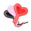 Black Red Heart Leather Spanking Paddle Impact Toy Whip Play Fetish Paddles