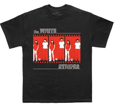 The White Stripes Film Strip Large Black T-shirt