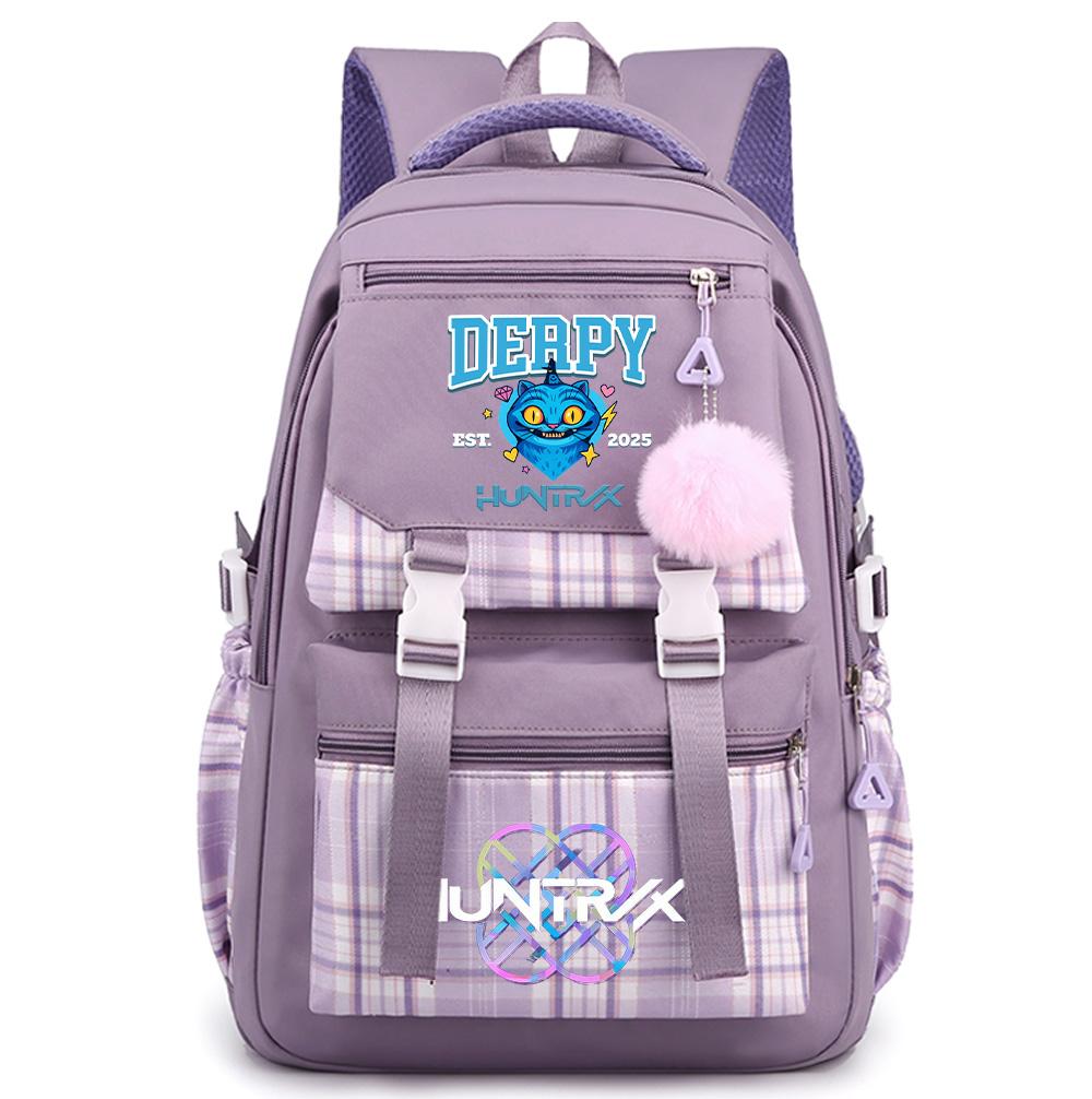 Cartoon Anime K-Pop Demon Hunters Printed Large Capacity Backpack for Teenger Student Bookbag Girl Boy Schoolbag Bookbag Women Waterproof Travel Bag