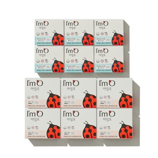 Гигиенические прокладки I'm O Winged из органического хлопка, 6 шт. в упаковке, выберите 2 типа (Линейный 20P / Средний 14P)