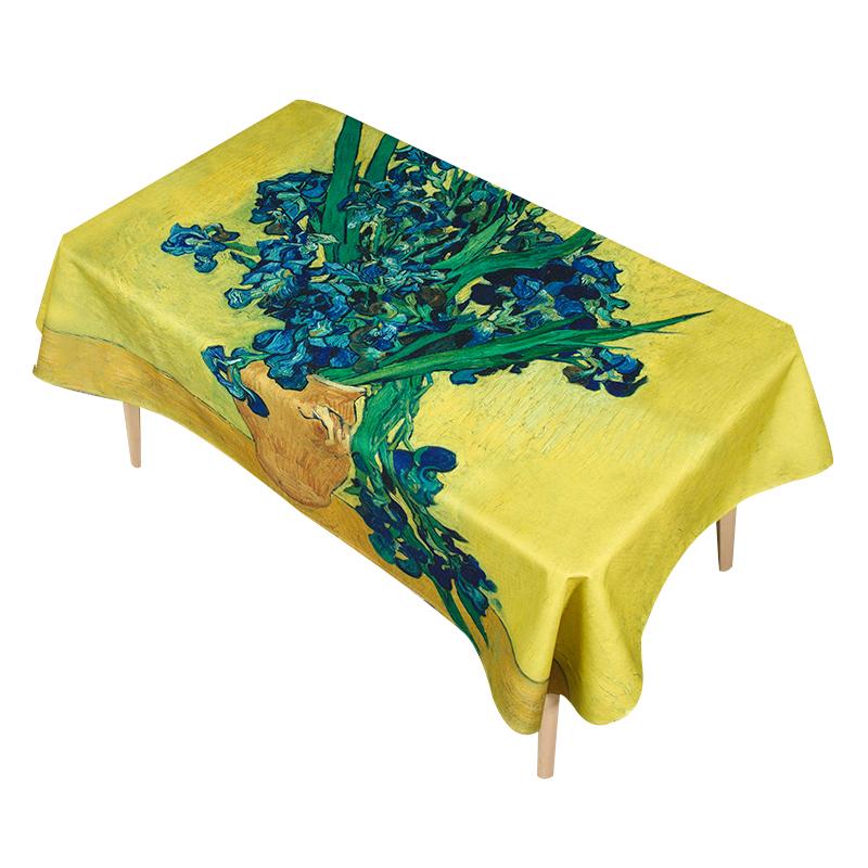 Серия картин маслом «Подсолнух» Ван Гога, мастер-скатерть, устойчивая к пятнам, скатерть для журнального столика, скатерть для обеденного стола в американском стиле
