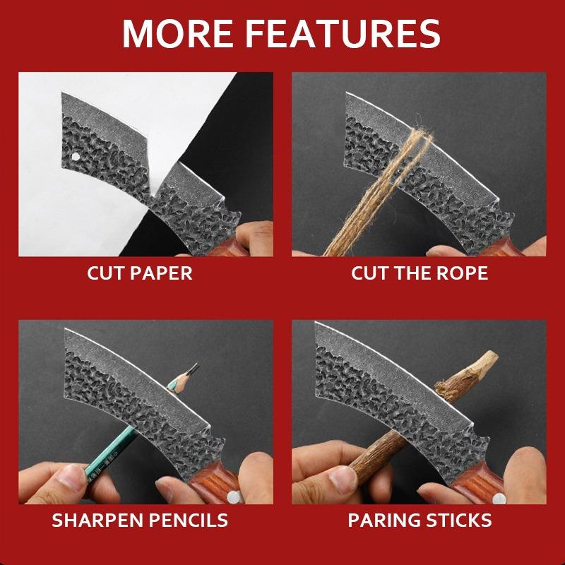 4 шт. Острый многофункциональный кухонный нож из нержавеющей стали, набор кухонных ножей, бытовой разделочный нож для свинины, нож для разделки мяса, нож для фруктов