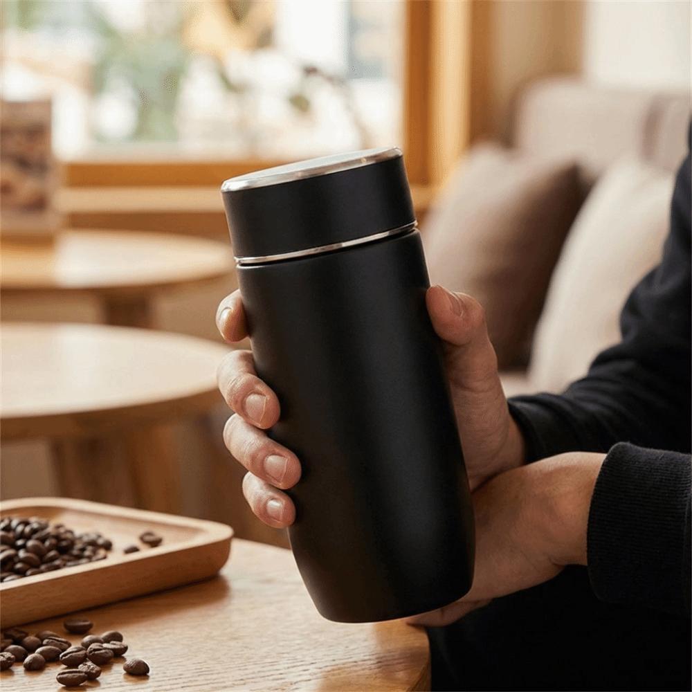 350ml Stainless Steel Insulated Cup with Tea Filter Coffee Vacuum Flasks Business Use