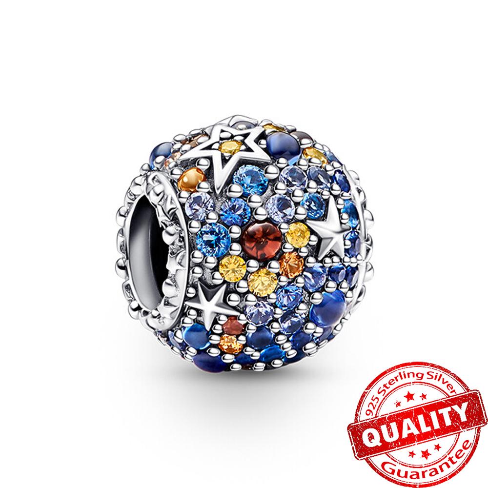 Медные бусины-морские звезды и подвеска-шарм в виде бабочки и стрекозы, подходят для браслета-змейки, бутикового ожерелья, синяя подвеска, подарок