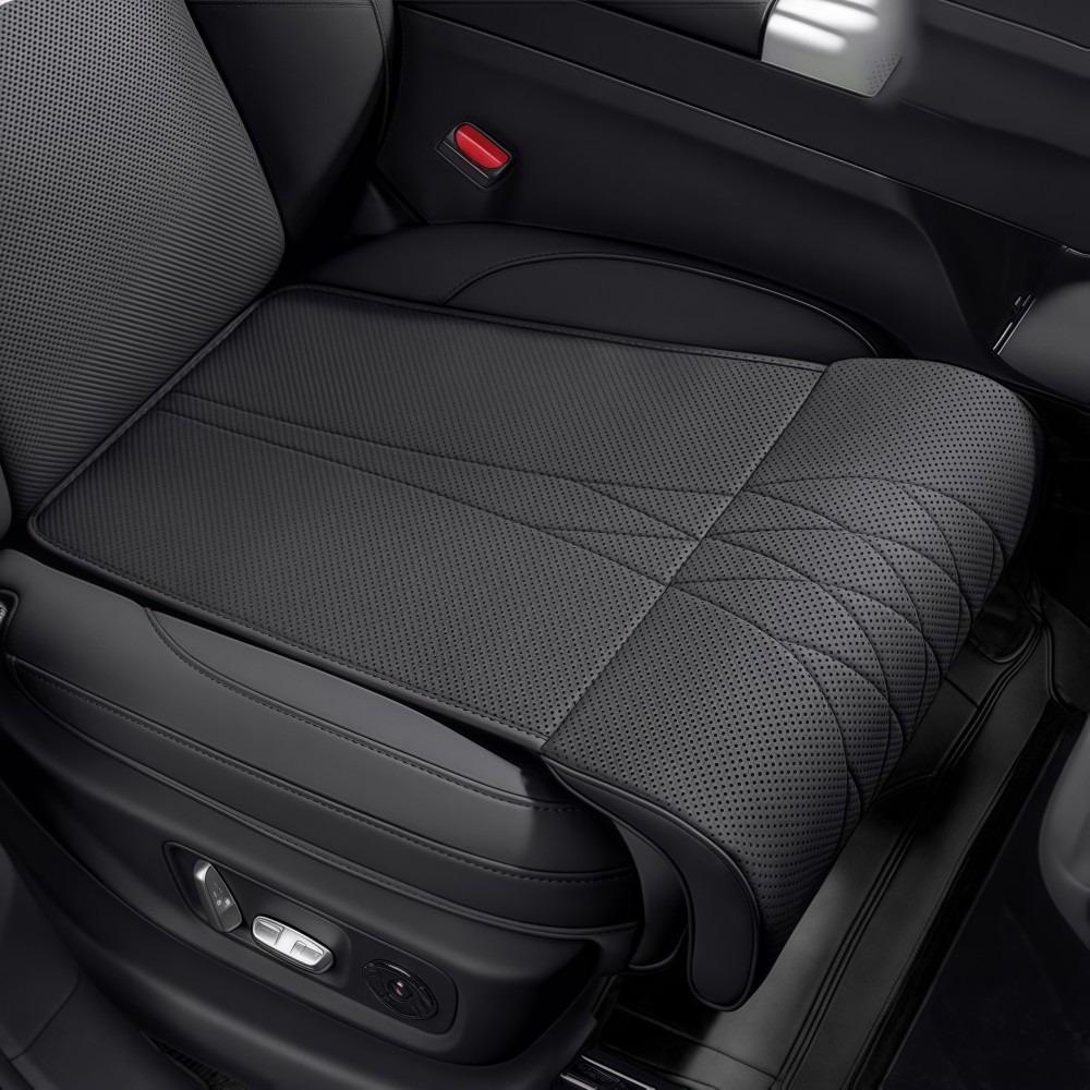 Универсальная подушка для поддержки ног на автомобильное сиденье, пена с памятью, кожаный удлинитель сиденья, подушка для ног, дышащая конструкция с удлинением