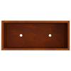 Raised Garden Bed Planter Rust Colored 60 x 26 x 45 cm Weatherproof Steel