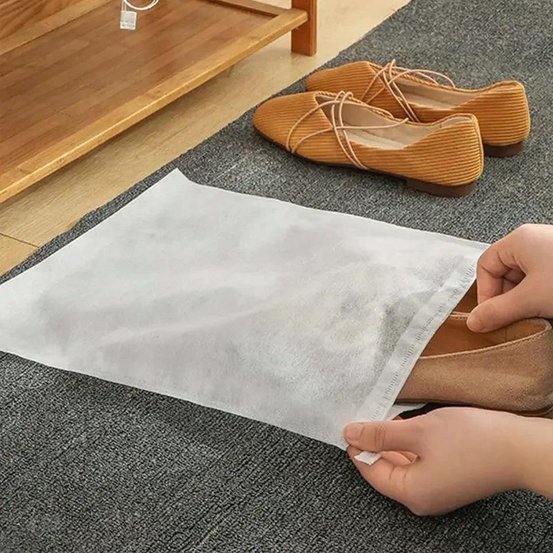 10pcs-Shoes Storage Bag Closet Organizer Non Woven Travel Portable Dust Proof Pocket Clothing Classified Hanging Bags
