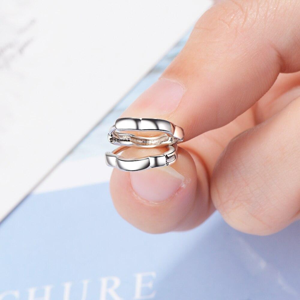 Маленькие круглые серьги-кольца из стерлингового серебра 925 пробы с геометрическими украшениями в форме цветка для подарка на день рождения S-E930
