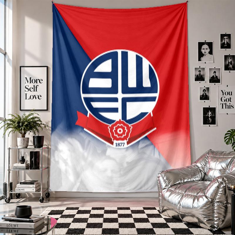 Bolton Wanderers FC Wall Tapestry Home Decor Wall Hanging Cloth for Bedroom Living Room Background
