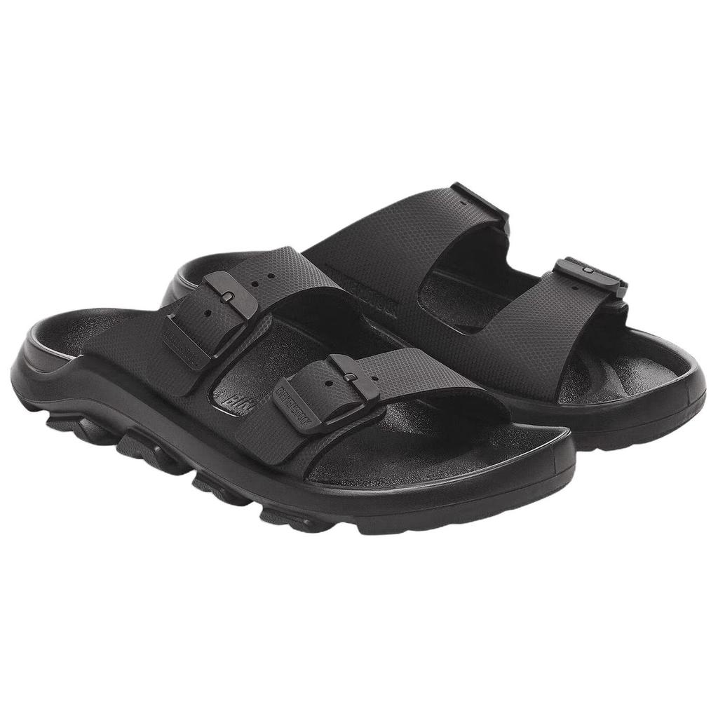Birkenstock Mogami Terra ПУ Полиуретан Устойчивые к истиранию Шлепанцы-скользилки Унисекс Черный 1029643