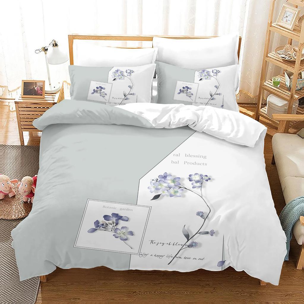 Принт Свадебный Постельный Комплект Домашний Текстиль Супер Кинг Сайз Пододеяльник 240x220 Цветочный Жаккард Наборы Пододеяльников Двуспальный 3 Предмета