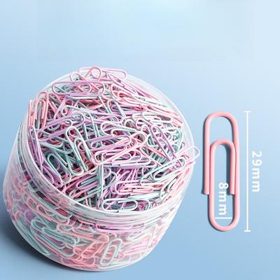160/500 шт. Цветные скрепки для бумаги Офисные принадлежности Скрепка для бумаги Большая Закладка для файлов Органайзер для скрепок Канцелярские товары