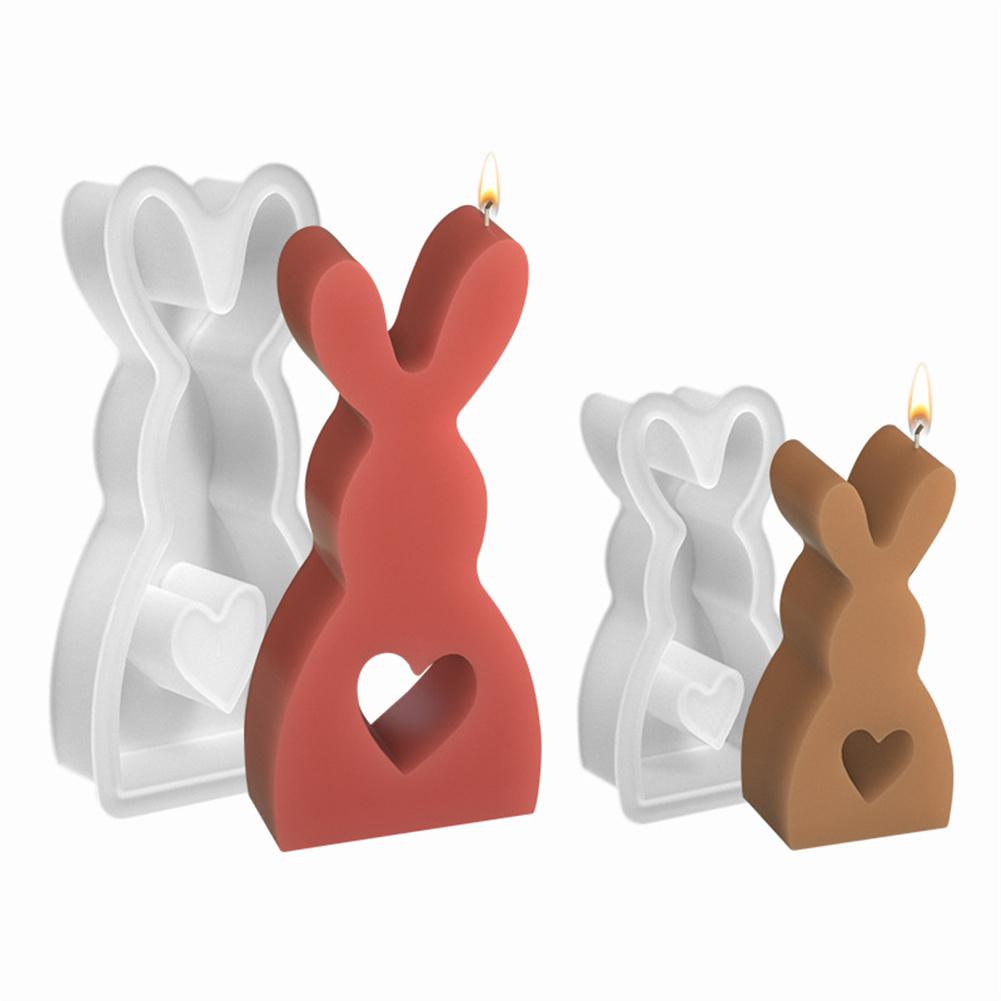 Easter Rabbit Shape Silicone Tool Reusable Easter Rabbit Chocolate Baking Tool Mousse