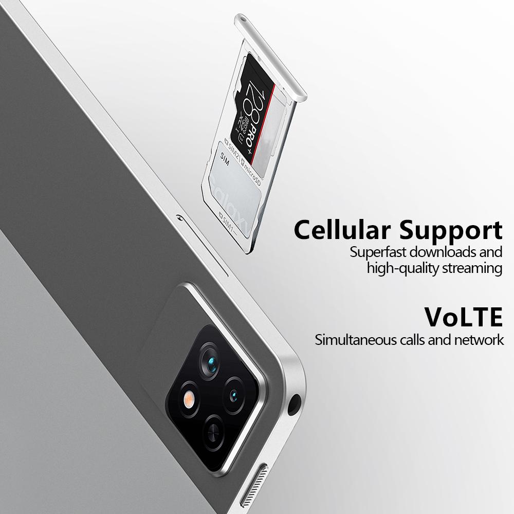 BDF 10.1 Inch Big Screen 8GB+256GB Tablet PC Android 12 3G 4G Lte WiFi BT Mobile Phone Sim Card