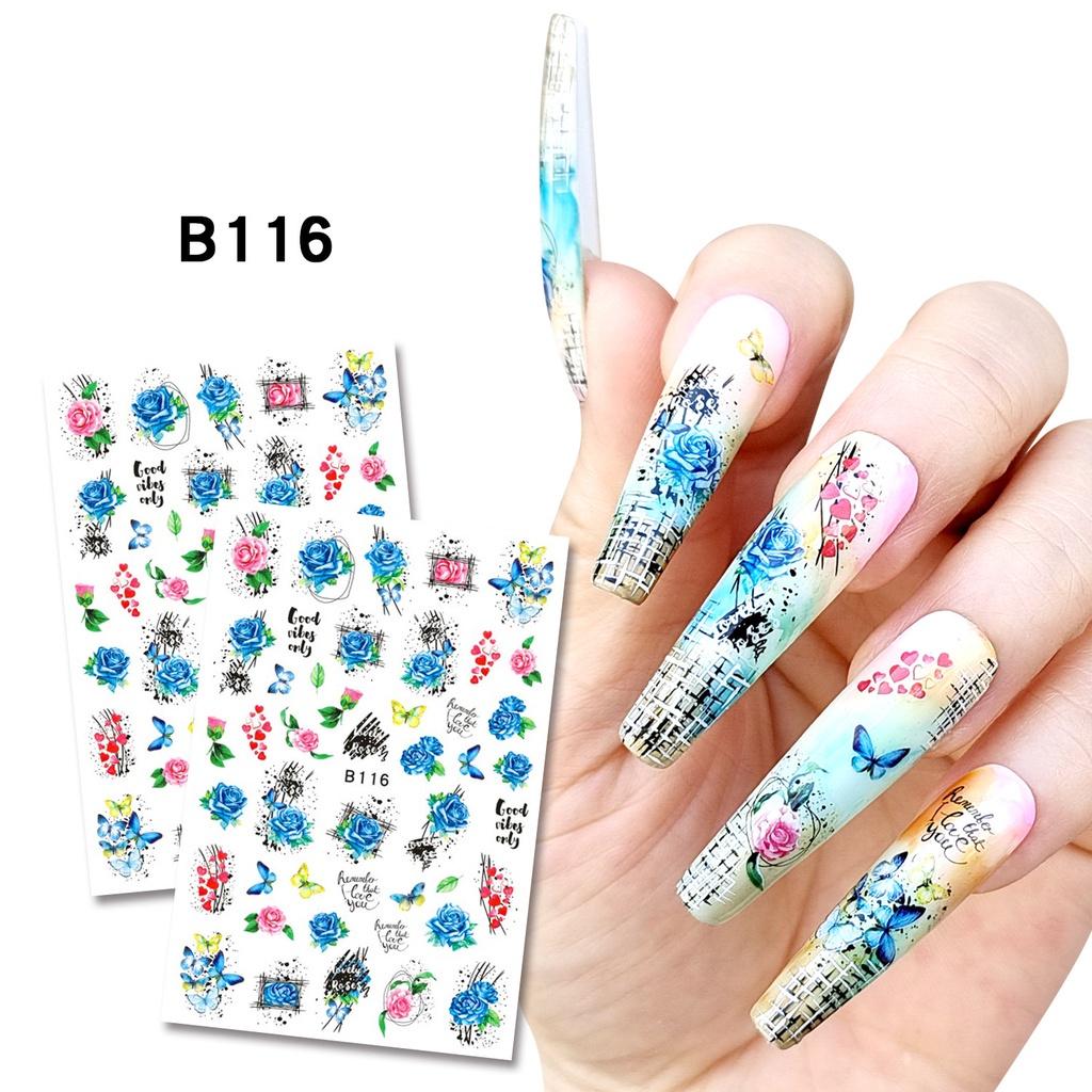 Модные и персонализированные 3D-наклейки для ногтей ручной работы