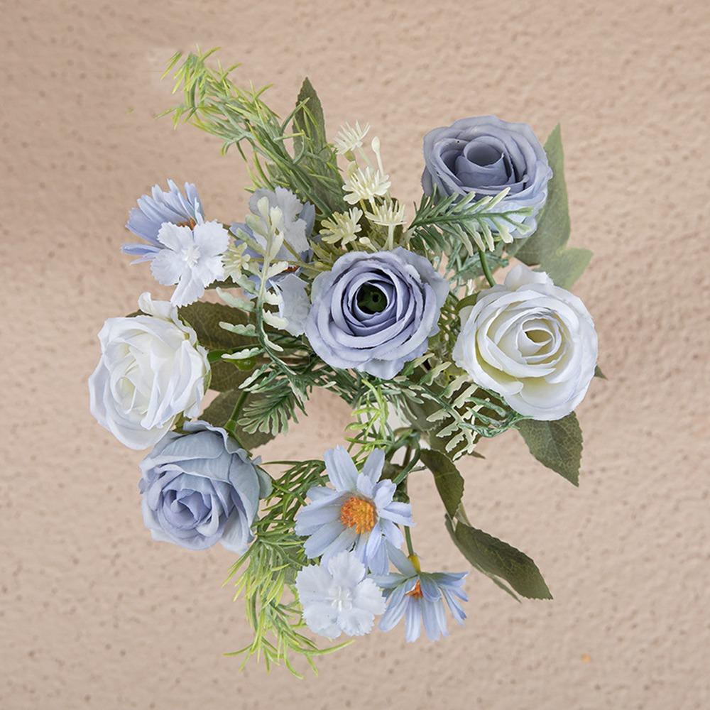 Букет роз Real Touch Simulation, элегантный искусственный цветок, декор для сада на открытом воздухе