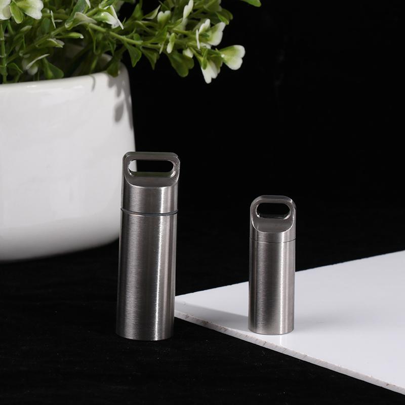 Титановый мини-водонепроницаемый контейнер для таблеток, портативный контейнер для таблеток, чехол для хранения таблеток