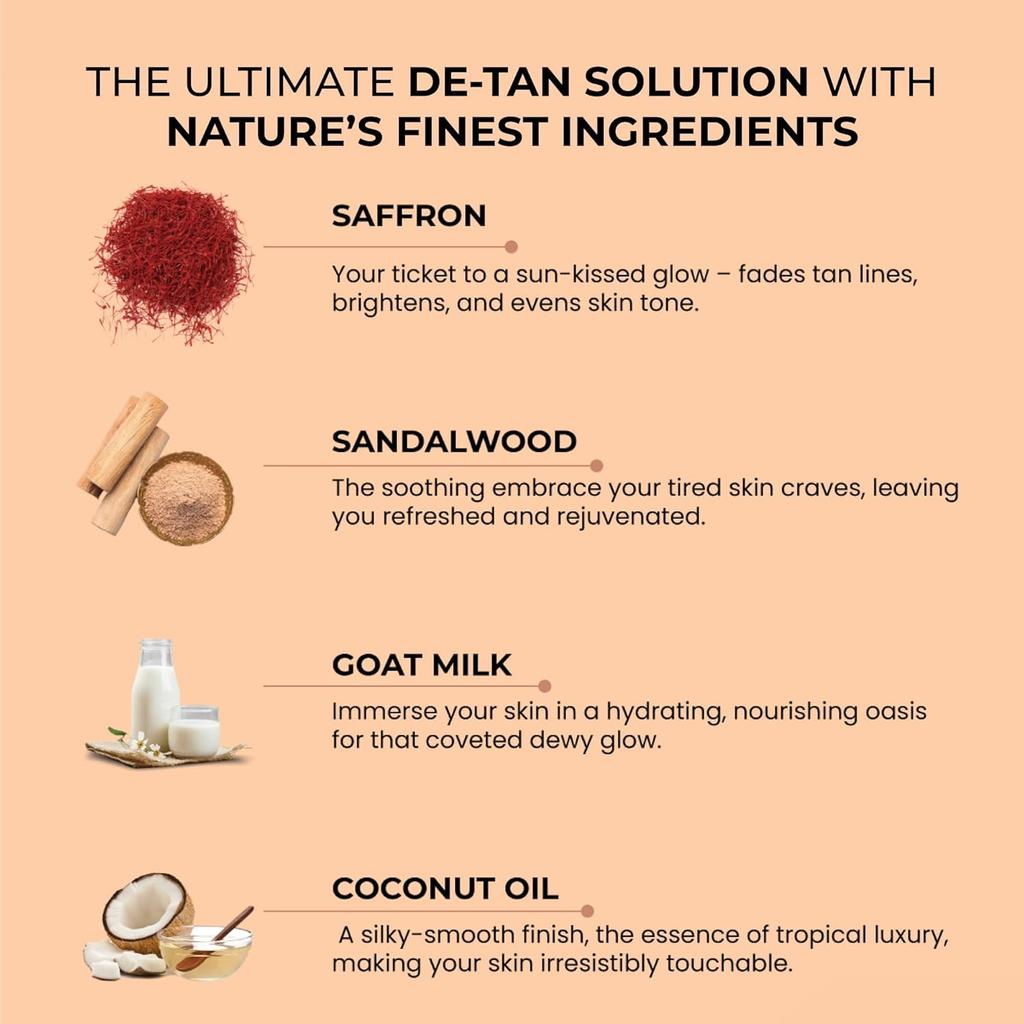 Ghar Soaps Sandalwood & Saffron Handmade Bath Soap 100 Gms Pack Of 1 For Glowing Bright Skin