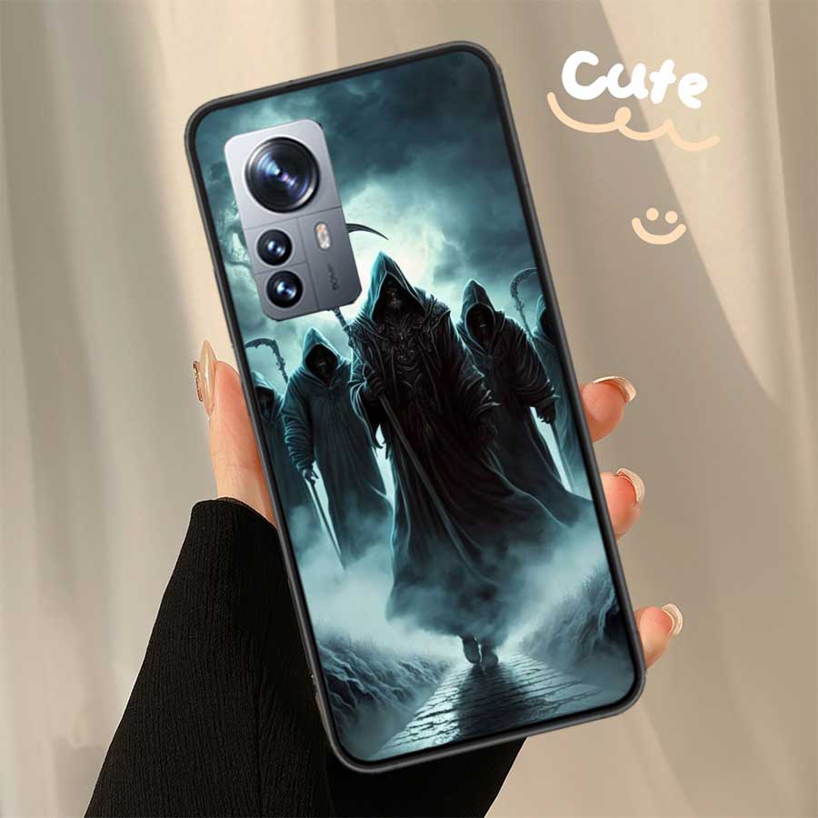Чехол для телефона Смерть Жнец Череп для Xiaomi Poco X7 X6 X5 X4 X3 GT NFC M4 M5 Pro 5G M3 Mi F6 F5 F4 F3 F2 F1 Capa Coque TPU Cov