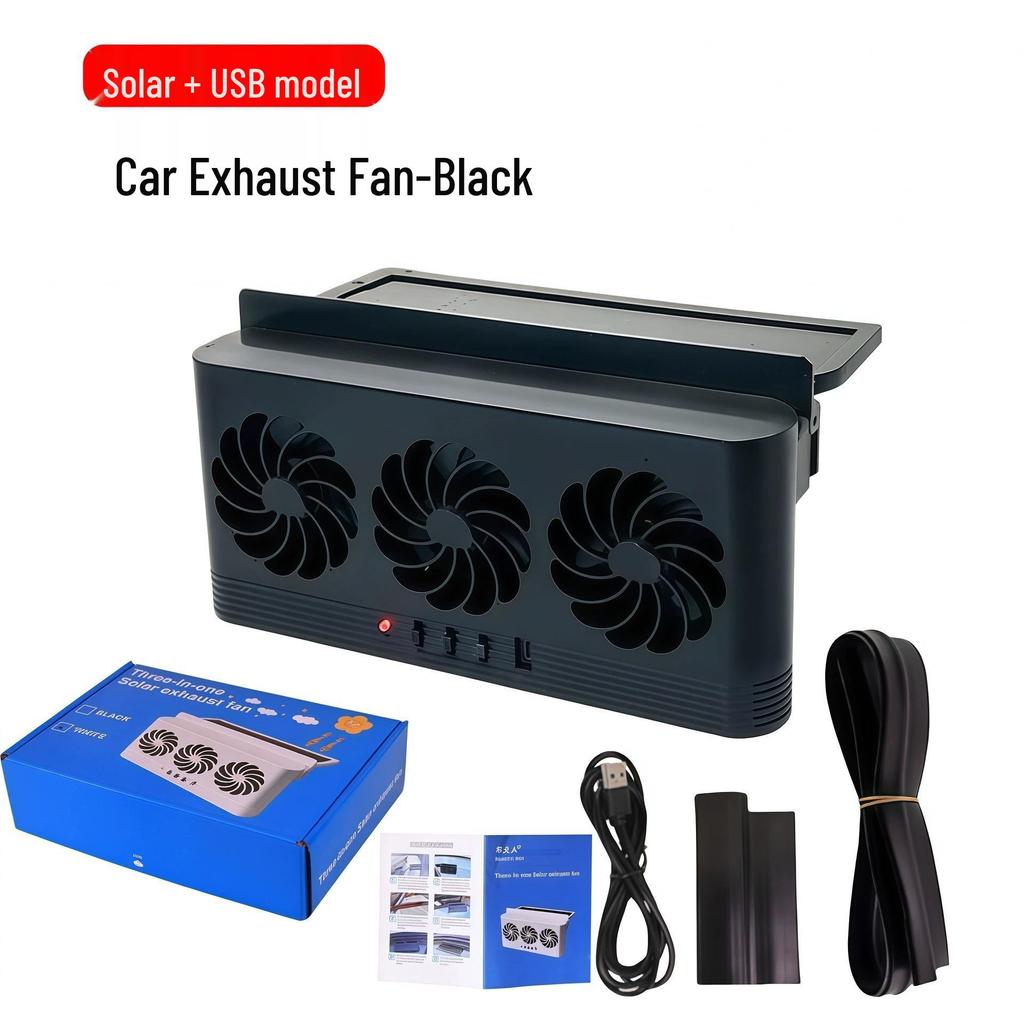 Солнечный автомобильный вентилятор для вентиляции и охлаждения