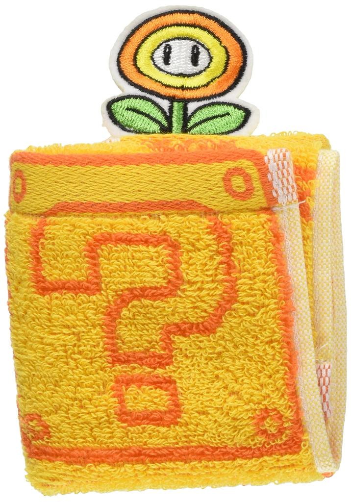 Marushin Hand Nintendo Fire 4485005000 Towel, Mario, 25x25cm, Flower, 100% Cotton,