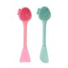 2 Pcs Face Scrubber Silicone Nose Cleaning Cream Applicator Mask Collector Facial Cleansing Brush