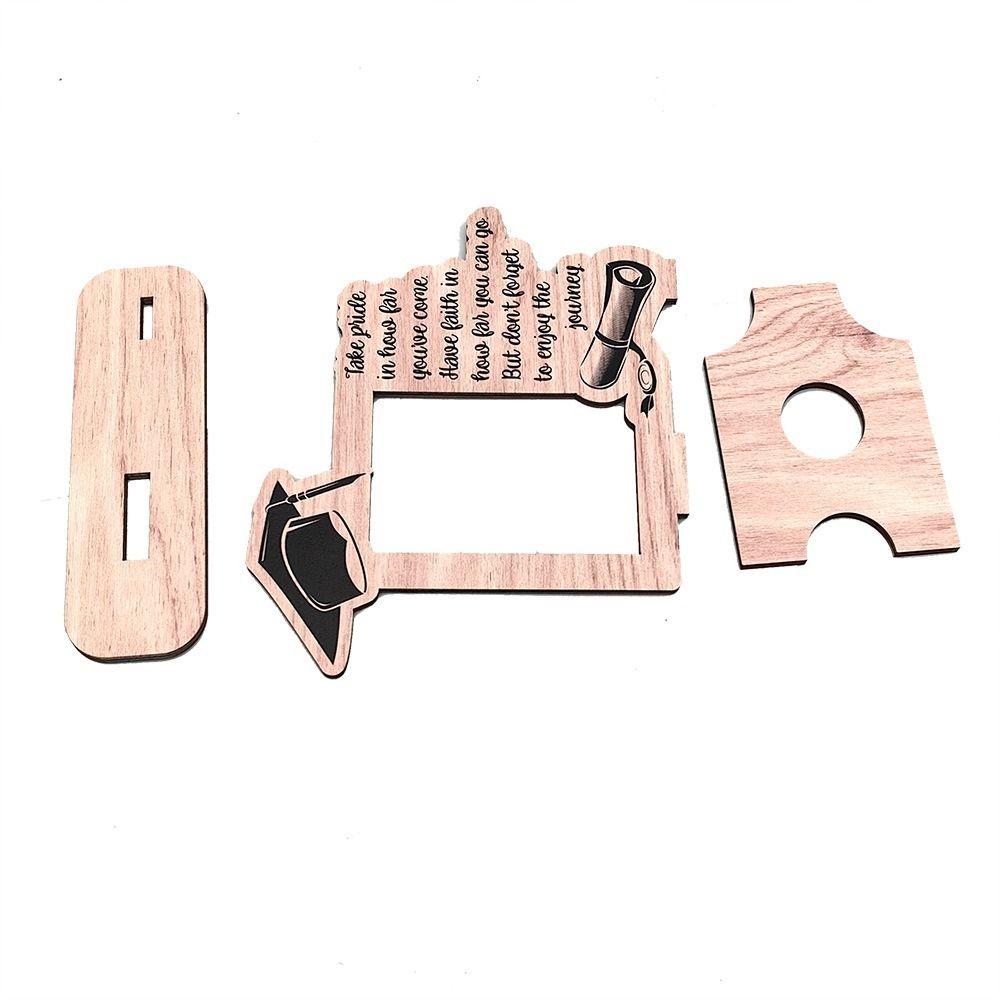 Трехмерный держатель для выпускной фотографии Деревянная настольная фоторамка Вечеринка