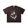 260 GSM Double Yarn 32 Count 100% Cotton Jujutsu Kaisen V10 Maki Print Unisex Heavy Cotton T Shirt