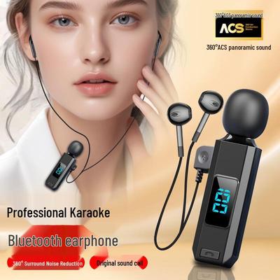 Беспроводная Bluetooth-гарнитура M1 с клипсой, спортивная, с шумоподавлением и караоке-ушным монитором