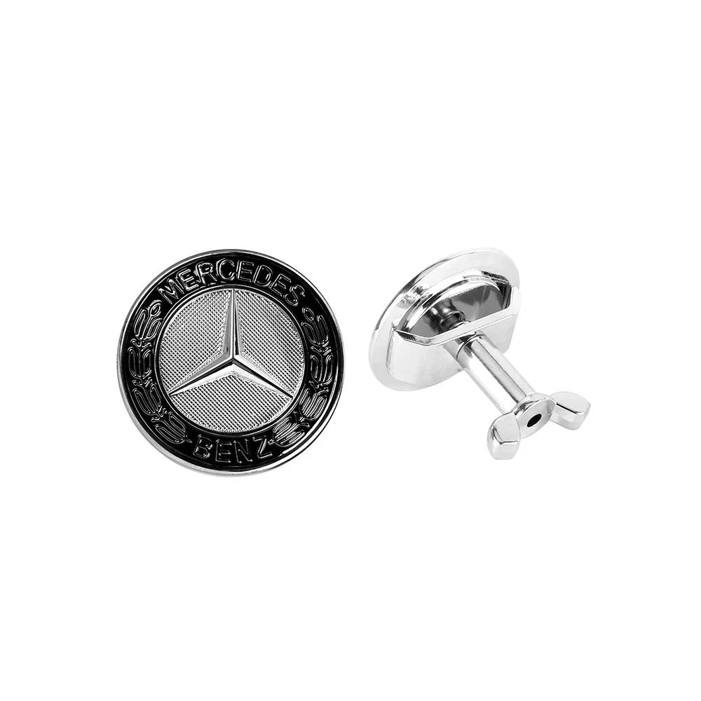42 ММ Накладки на эмблему капота автомобиля Аксессуары для декора авто Для Mercedes Benz AMG A B C D M S R G Класса GLK CLA W447 W204 W205